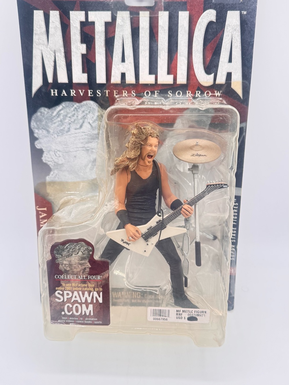 2001 McFarlane Toys Metallica Harvesters of Sorrow James Hetfield Figure New